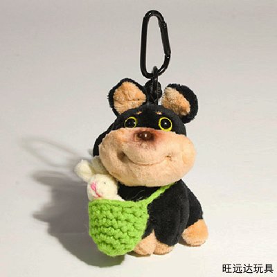 可爱蜜蜂小狗包包挂件女生毛绒公仔钥匙扣玩偶包挂饰